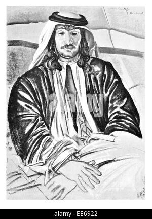 Abdulla El Zaagi par Eric Kennington Thomas Edward Lawrence d'Arabie 16 Août 1888 19 mai 1935 Islam Islamic Banque D'Images