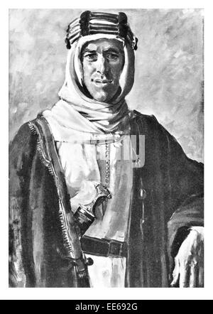 Thomas Edward Lawrence d'Arabie 16 Août 1888 19 mai 1935, officier de l'armée britannique Sinai Campagne Palestine Révolte Arabe Banque D'Images