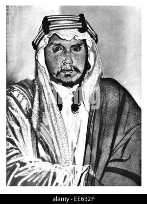 Sherif Shakir bin Zeid Thomas Edward Lawrence d'Arabie la révolte arabe de l'empire turc ottoman guerre de militaires Banque D'Images