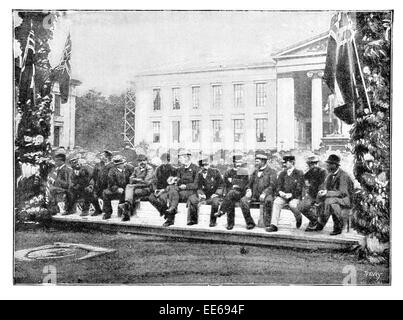 Treize chanceux Fridtjof Nansen, Otto Sverdrup Neumann Sigurd Scott-Hansen bénédiction explorateur norvégien Henrik Grave Banque D'Images