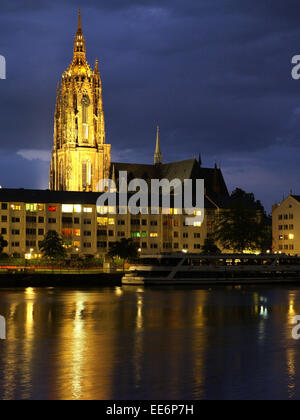 Deutschland, Frankfurt am Main, Dom St, Bartholomaeus, Turm, Europa, Hessen, Stadt, Gebaeude, Bauwerk, Architektur, Kirche, Got Banque D'Images