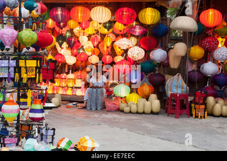Lantern shop à Hoi An, Vietnam Banque D'Images