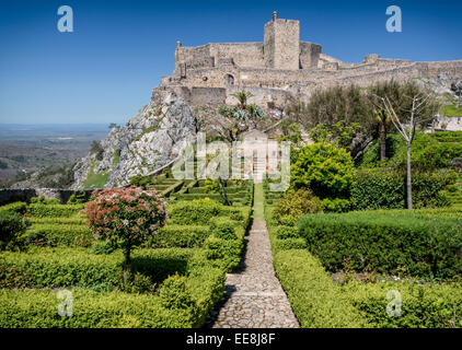 Castelo de Marvao Marvao (Château de), près de Portalegre Banque D'Images