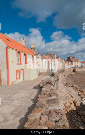 Maisons de pêcheurs de la rive ouest de l'Écosse Fife Pittenweem Banque D'Images