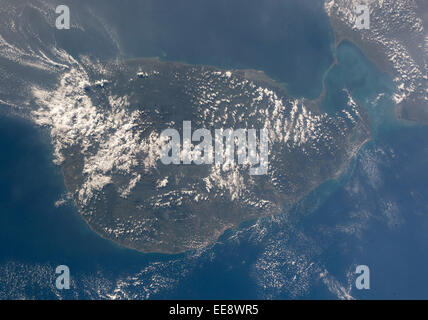 Sri Lanka, République socialiste démocratique de Sri Lanka, Sri Lanka vue de l'espace Banque D'Images