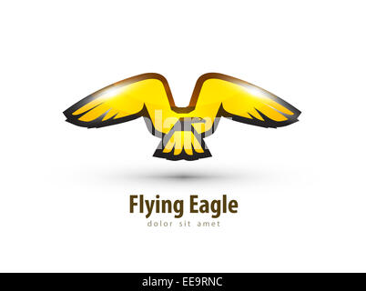 Eagle logo vector modèle. L'icône d'oiseaux ou d'animaux. Banque D'Images