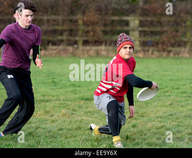 Le sport universitaire - Ultimate Frisbee Banque D'Images