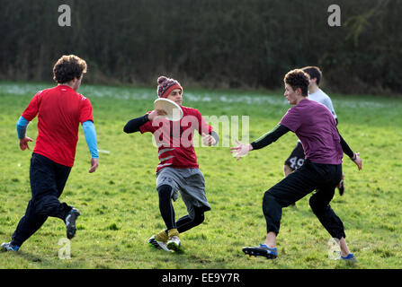 Le sport universitaire - Ultimate Frisbee Banque D'Images