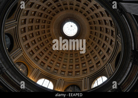 Des peintures au plafond au musée du Vatican, Italie Banque D'Images