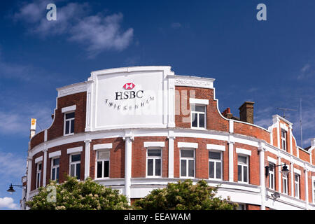 UK, Londres, Twickenham, Richmond Road, haut de la Banque HSBC Banque D'Images