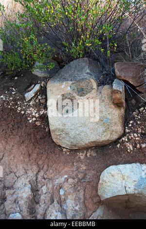 Balles de pyroxène en pierre ou balles de pyroxénite de tennis trouvées autour de la nouvelle mine de platine dans le complexe igné de Bushveld en Afrique du Sud Banque D'Images