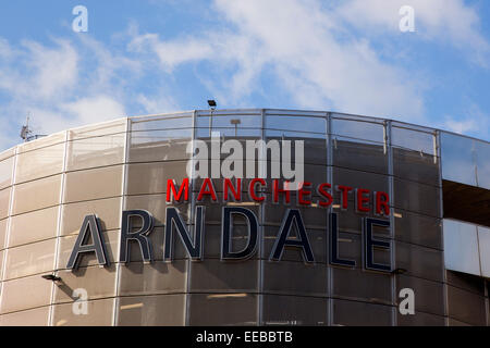 En Angleterre, Manchester, centre commercial Arndale sign Banque D'Images