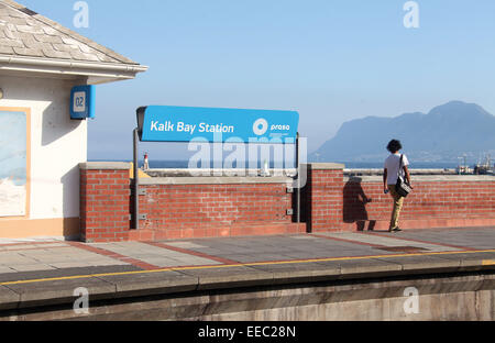 Kalk Bay Station dans une plus grande Cape Town Banque D'Images