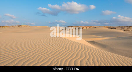 Des vagues sur les dunes de la plage de Praia de Chaves Chaves au Cap Vert Boavista - Cabo Verde Banque D'Images