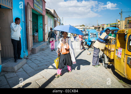 L'Éthiopie, scènes de rue, Mekele ou Mekelle, Ethiopie, Afrique Banque D'Images