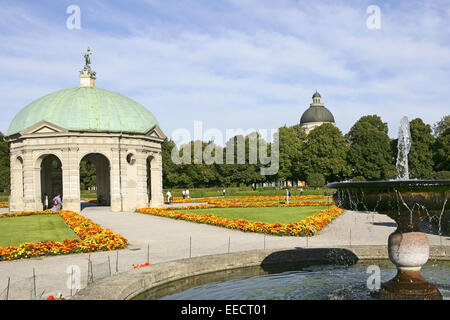 Architektur, Bauwerk, Bauwerke, Dianatempel, Gebaeude, Geschichte, Hofgarten, Landeshauptstadt, Oberbayern, Parc, Parkanlage, Pa Banque D'Images
