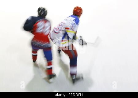 Eishockey, Spielszene, Eishockeyspiel, Spieler, Spiel, Mannschaftspiel Mannschaftssport, Sport, sportif,, hobby, Freizeit, SCH Banque D'Images