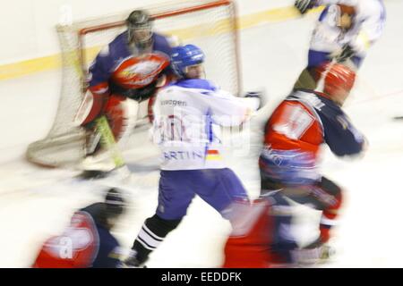 Eishockey, Spielszene, Eishockeyspiel, Spieler, Spiel, Mannschaftspiel Mannschaftssport, Sport, sportif,, hobby, Freizeit, SCH Banque D'Images