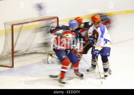 Eishockey, Spielszene, Eishockeyspiel, Spieler, Spiel, Mannschaftspiel Mannschaftssport, Sport, sportif,, hobby, Freizeit, SCH Banque D'Images