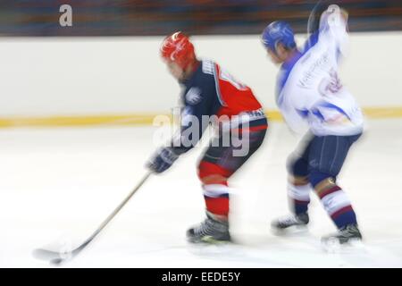 Eishockey, Spielszene, Eishockeyspiel, Spieler, Spiel, Mannschaftspiel Mannschaftssport, Sport, sportif,, hobby, Freizeit, SCH Banque D'Images