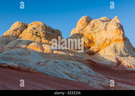 Dans les formations de roche poche blanc qui fait partie de la Vermilion Cliffs National Monument. Banque D'Images