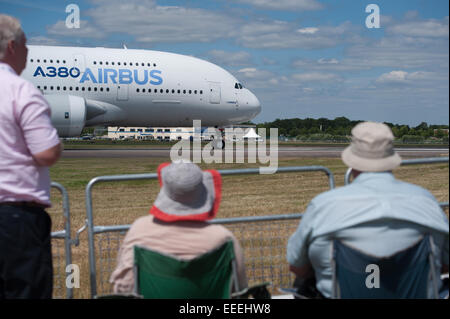 Farnborough International Airshow - Journée des médias. Doté d''atmosphère : où : Farnborough, Royaume-Uni Quand : 14 juillet 2014 Banque D'Images