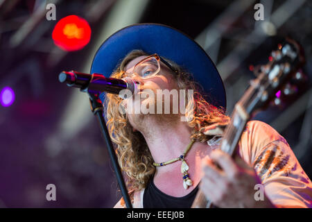 Amendements en vie (Optimus Alive) Festival 2014 - Jour 2 mettant en vedette : Allen Stone Où : Lisboa, Portugal Quand : 11 Oct 2014 Banque D'Images