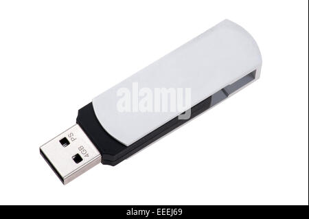 Objet isolé sur blanc - lecteur flash USB Banque D'Images
