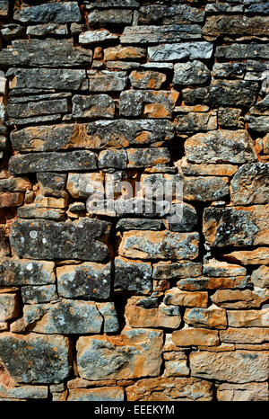 Mur de pierre, Vallée du Lot, France Banque D'Images