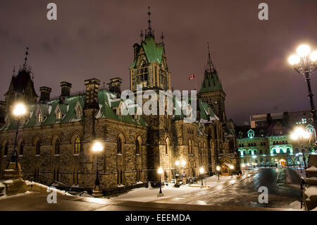 L'un des pavillons du parlement d'Ottawa au Canada Banque D'Images