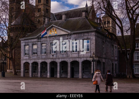 St Jan et Sint Servaas Basilique Vrijthof, Maastricht, Pays-Bas, le Limbug Banque D'Images