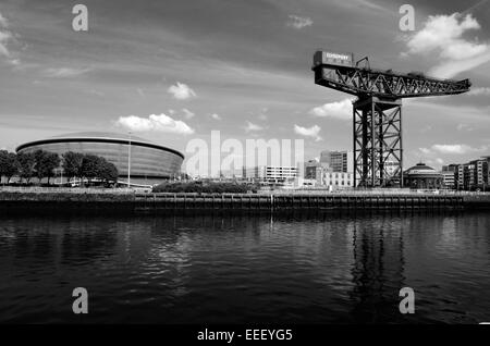 L'Finnieston Crane et l'Hydro Arena de Glasgow, Ecosse Banque D'Images
