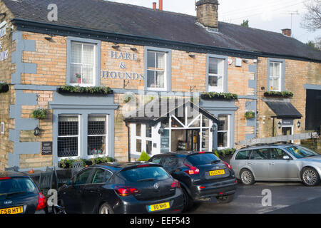 Maison publique de Hare et Hounds sur bolton Road ouest, holcombe Brook, ramsbottom, lancashire, angleterre, Royaume-Uni Banque D'Images