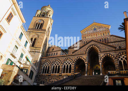 Amalfi, Italie. Cathédrale de Saint Andrew ( Duomo di Santo Andrea). Banque D'Images