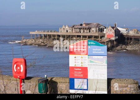 Birnbeck Weston-super-Mare en Angleterre Banque D'Images