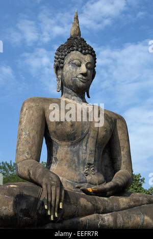 Sukhothai, Thaïlande statue de Bouddha dans le parc historique de Sukhothai Banque D'Images