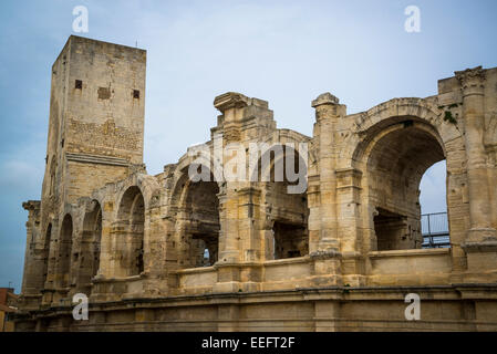 Amphithéâtre, Arles, Bouches-du-Rhône, France Banque D'Images