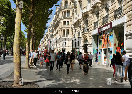 Paris, Avenue des Champs-Élysées Banque D'Images