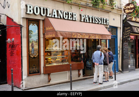 Paris, boulangerie la couleur des Blés Banque D'Images