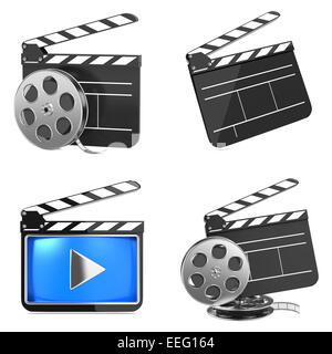 Cinéma et vidéo Media Concept de branche. Banque D'Images