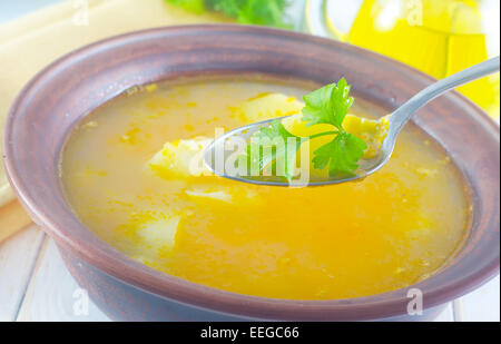 Soupe fraîche Banque D'Images