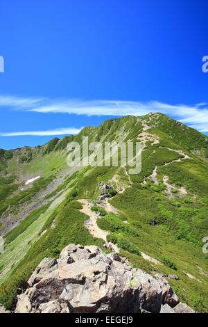 Alpes du Sud Mt. Senjougatake, Yamanashi, Japon Banque D'Images