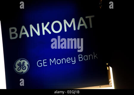 GE Money Bank, signer Prague Praha République Tchèque Banque D'Images