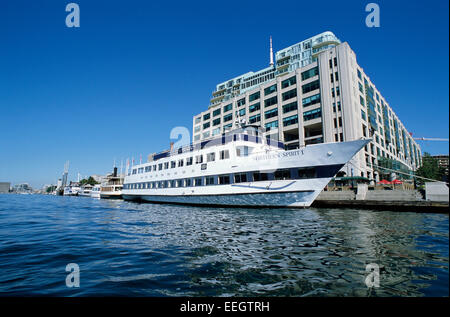 Bateau d'excursion, Harbourfront de Toronto, Ontario Canada Banque D'Images