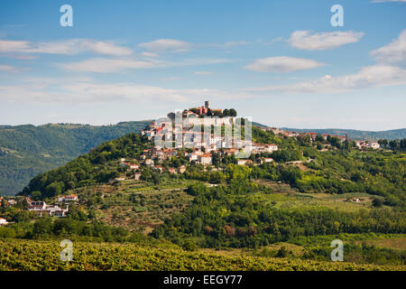 Le village Motovun - Istrie - Croatie Banque D'Images