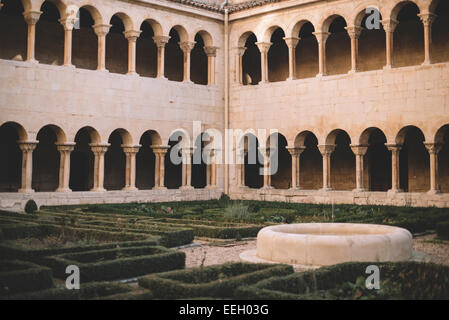 Cloître de Santo Domingo de Silos à Buegos, Espagne Banque D'Images