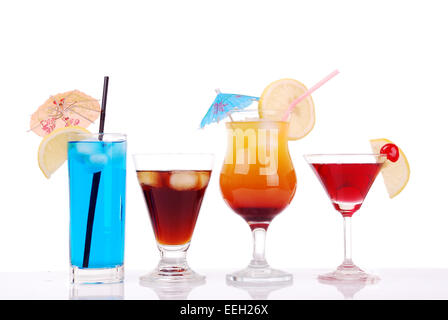 Collection cocktails colorés Banque D'Images