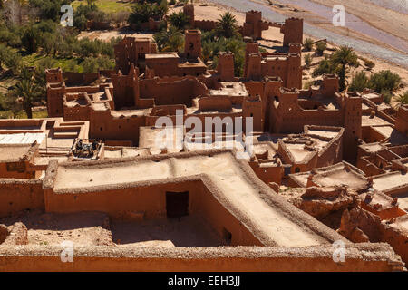 Point de vue. Ait Ben Haddou. Le Maroc. L'Afrique du Nord. Afrique du Sud Banque D'Images