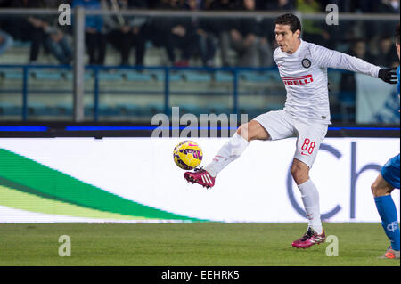 Empoli, Italie. 17 Jan, 2015. Hernanes (Inter) Football/soccer : Italien 'Serie' une correspondance entre Empoli FC 0-0 Inter Milan au Stadio Carlo Castellani à Empoli, Italie . © Maurizio Borsari/AFLO/Alamy Live News Banque D'Images