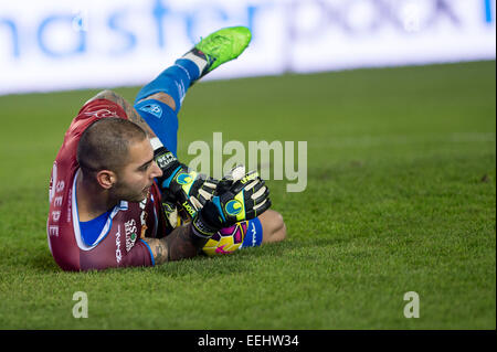 Empoli, Italie. 17 Jan, 2015. Luigi Sepe (Empoli) Football/soccer : Italien 'Serie' une correspondance entre Empoli FC 0-0 Inter Milan au Stadio Carlo Castellani à Empoli, Italie . © Maurizio Borsari/AFLO/Alamy Live News Banque D'Images